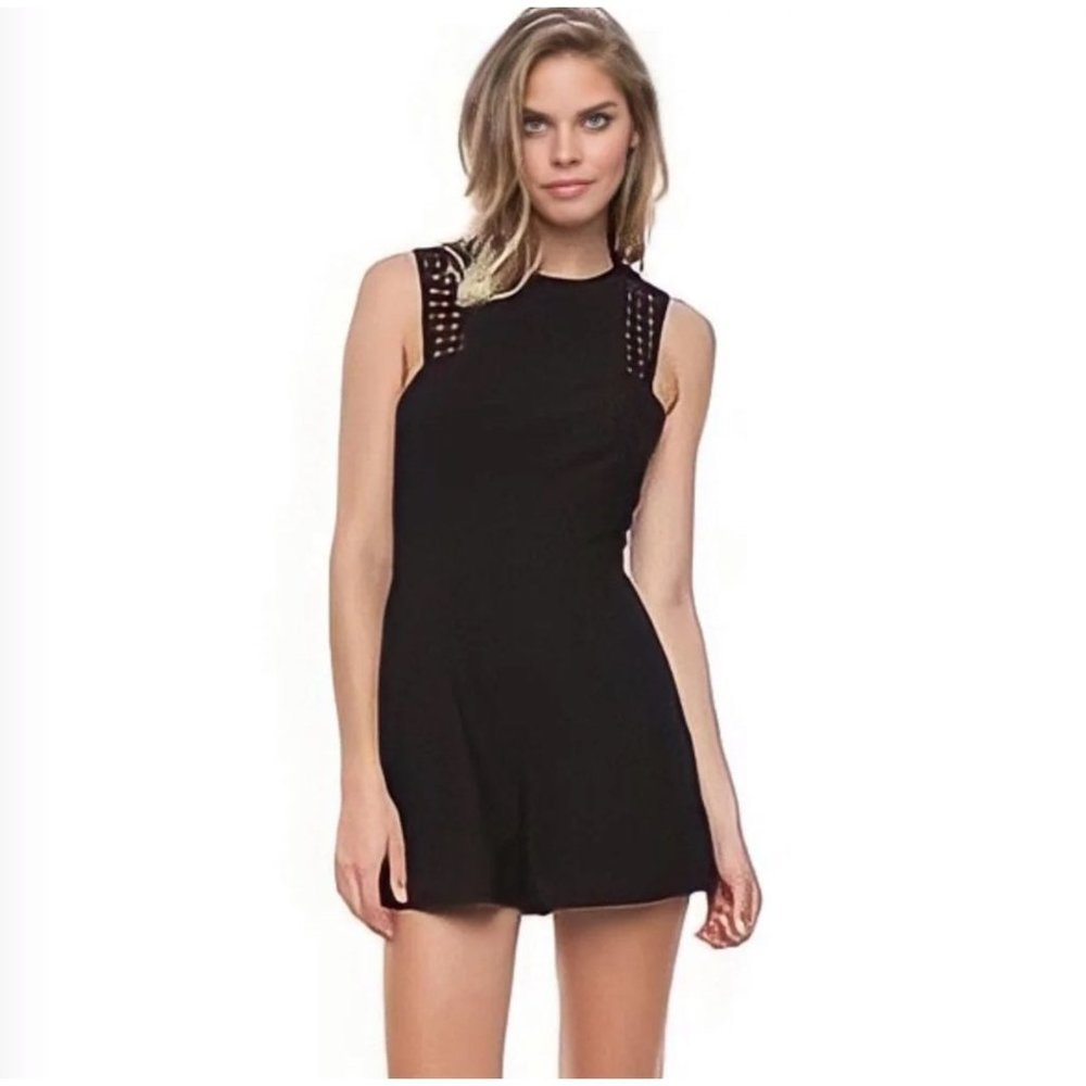 NWT Finders Keepers Here We Go Romper / Playsuit in Black Size Large